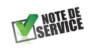 Note De Service N 45AF-0585N45DE43