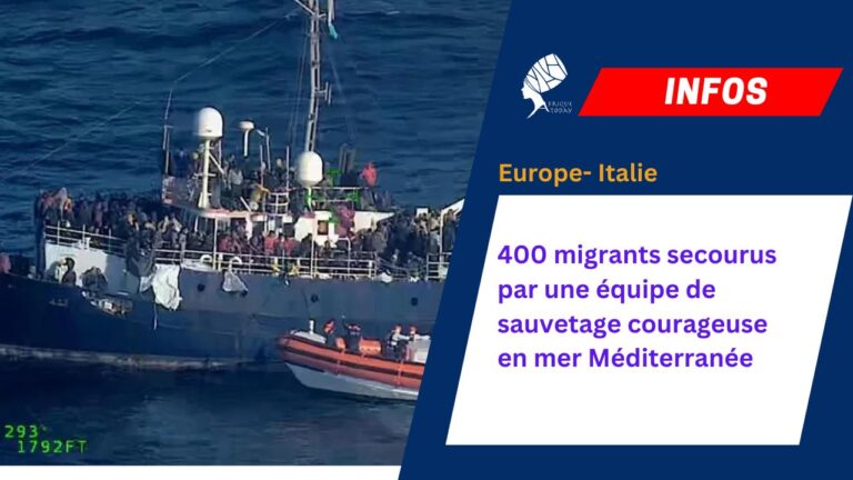 400 migrants secourus par une équipe de sauvetage courageuse en mer Méditerranée