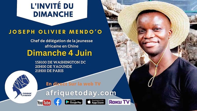 L’INVITÉ DU DIMANCHE du 4 Juin Joseph Olivier Mendo’o