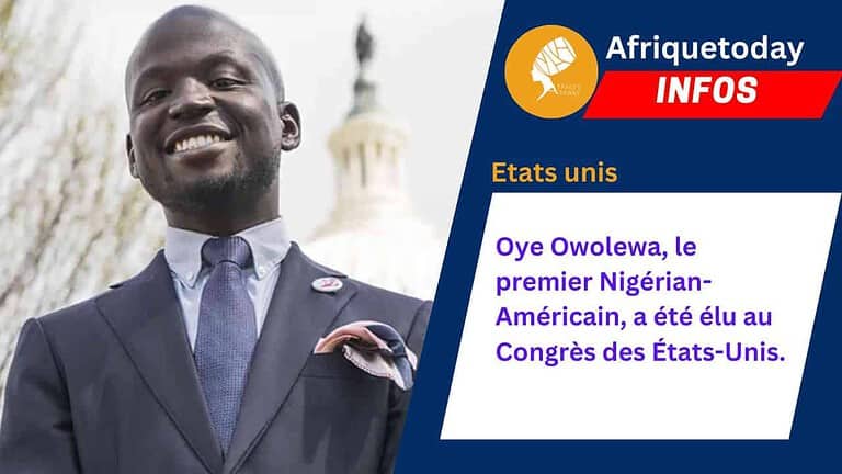 Oye Owolewa, le premier Nigérian-Américain, a été élu au Congrès des États-Unis.