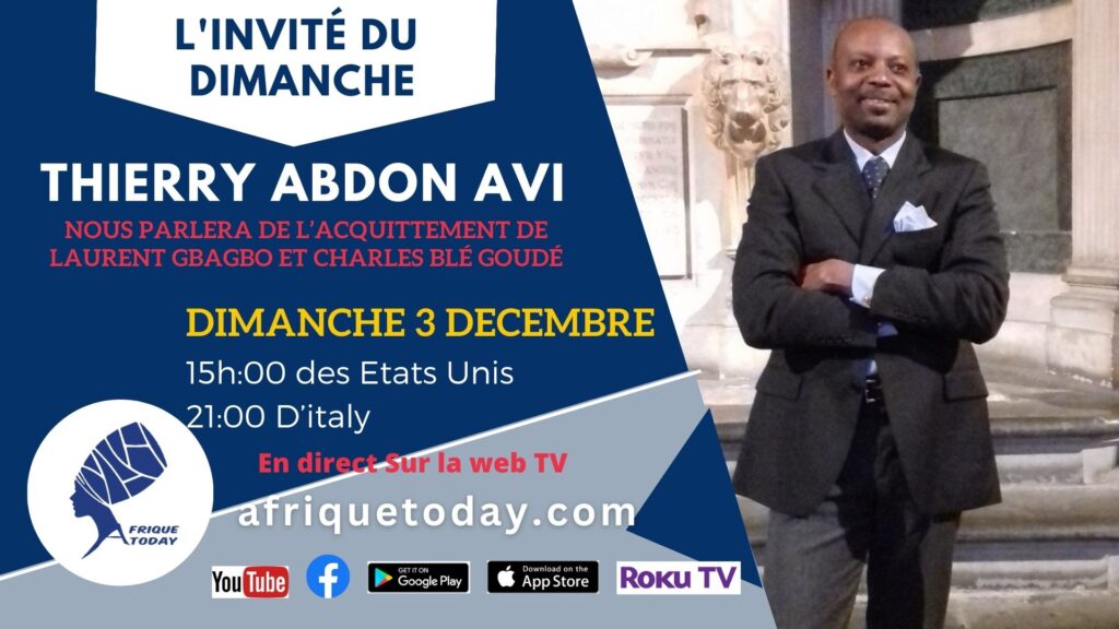 Thierry Abdon Avi – L’INVITÉ DU DIMANCHE DU 3 Decembre 2023