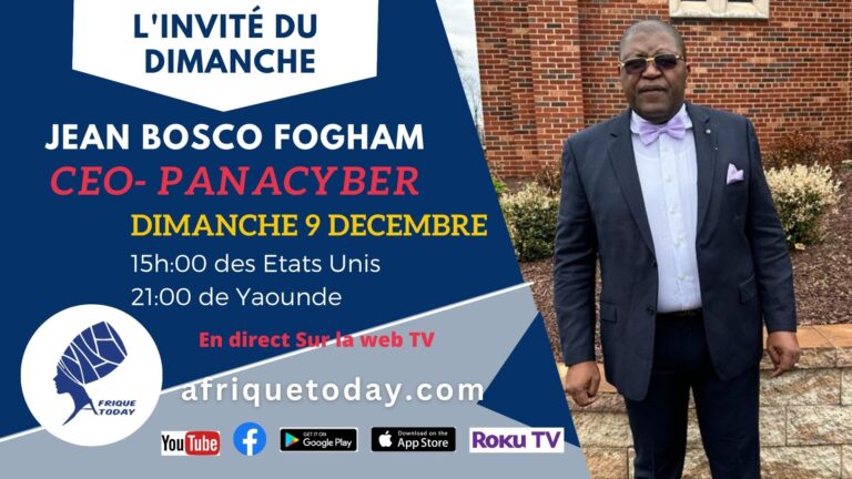 Jean Bosco Fogham – L’INVITÉ DU DIMANCHE DU 3 Decembre 2023