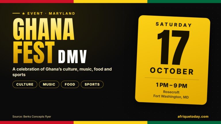 Ghana Fest DMV, Saturday October 17, 2026, 1 PM to 9 PM, Rosecroft, Fort Washington, Maryland